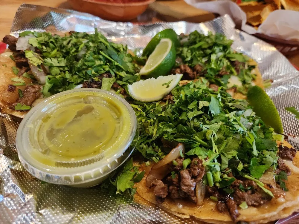 3 Steak or Chicken Street Mexican Tacos